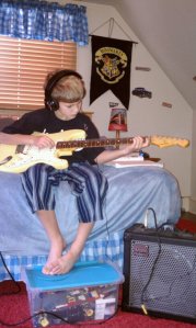 Josh and his Fender